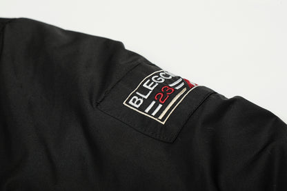 Leopard Fleece | Badge Bomber Jacket - Santo 