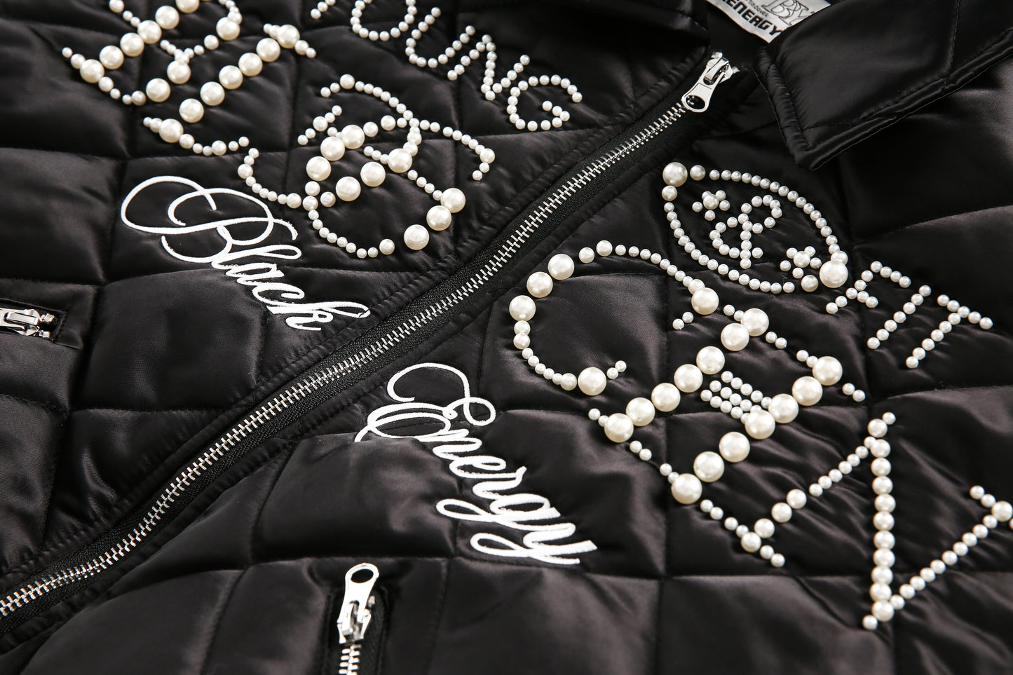 Pearl Lettered | Quilted Padded Jacket