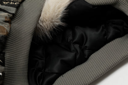Faux-Fur Lined | Camo Hooded Puffer
