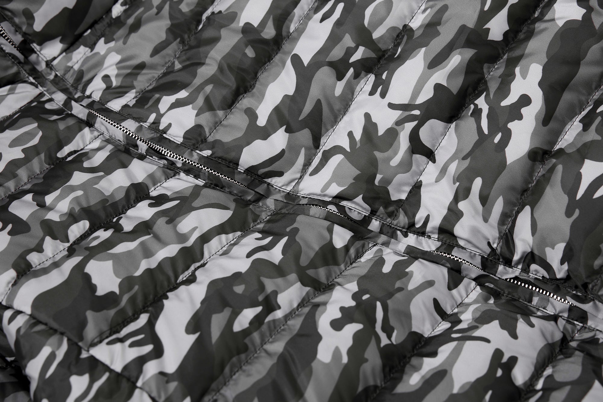 Camo Panel | Short Puffer Jacket