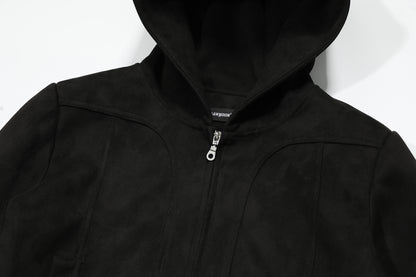 Puppy Paws | Knitted Cardigan with Faux Fur Hood