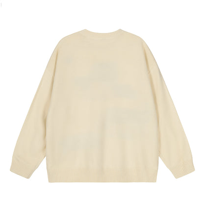 Bow Cats | Cozy Cartoon Knit Sweater - Santo 