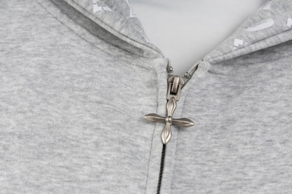 Varsity 08 | Graphic Zip-Up Hoodie