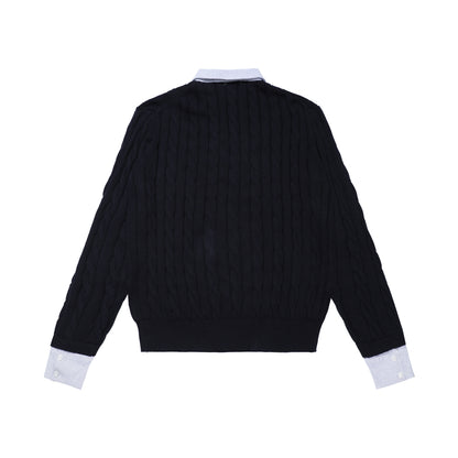 Fuzzy Pup | Dog Sweater with Colorful Knit Scarf