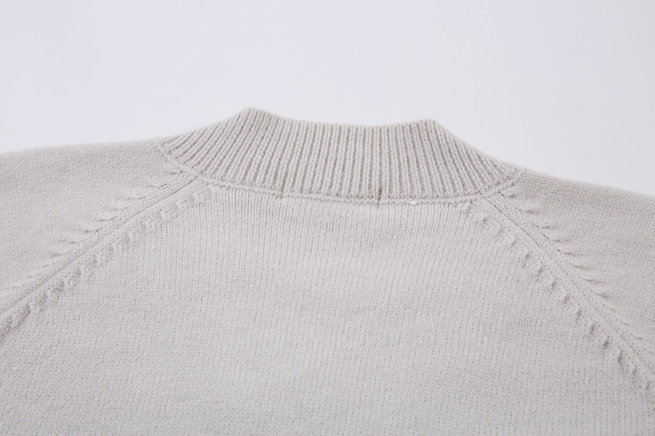 Varsity Button | Mock Neck Knit Sweater