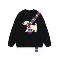 Snow Pup | Embroidered Dog Knit Sweater