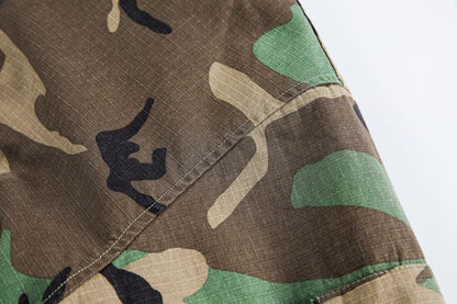 Camouflage Fur Collar | Reversible Cotton Jacket