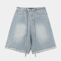 Rhinestone Frayed | Denim Shorts - Santo 