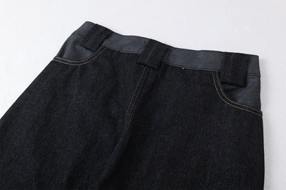 Baggy Barrel | Embroidery Wide Jeans