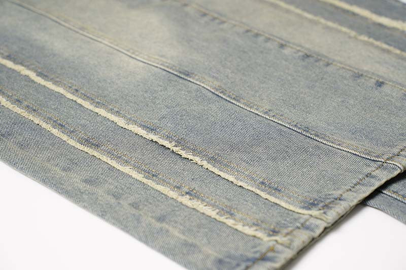 Washed Distressed Raw Edge | Baggy Jeans - Santo 