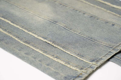 Washed Distressed Raw Edge | Baggy Jeans - Santo 