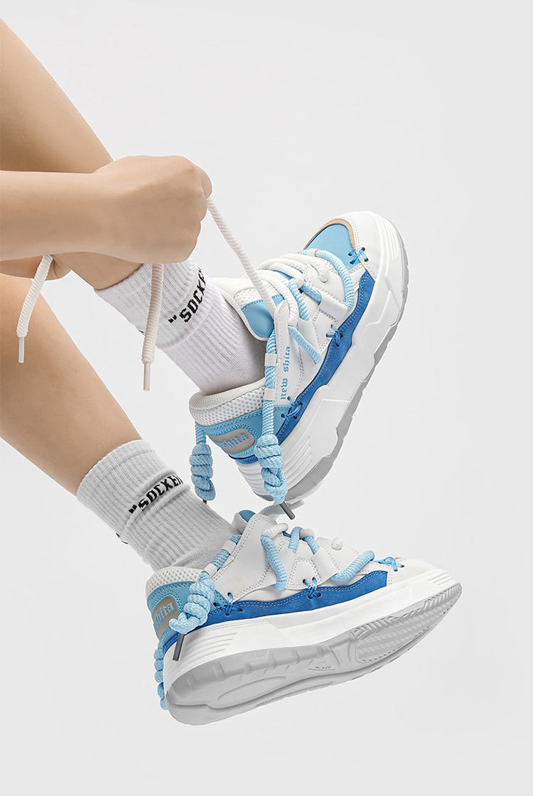 Urban Lace | Chunky Casual Sneakers - Santo 