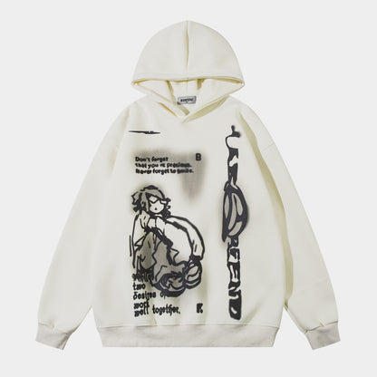 Anime Print | Oversized Hoodie - Santo 