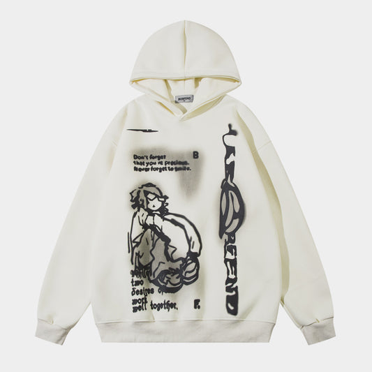 Anime Print | Oversized Hoodie - Santo 