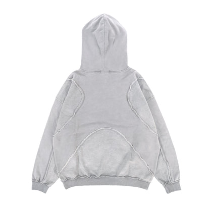 Washed Hoodie | Panelled Streetwear Pullover - Santo 