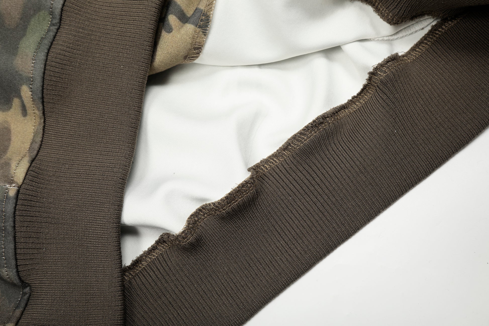 Camo Varsity Patch | Zip Up Hoodie - Santo 