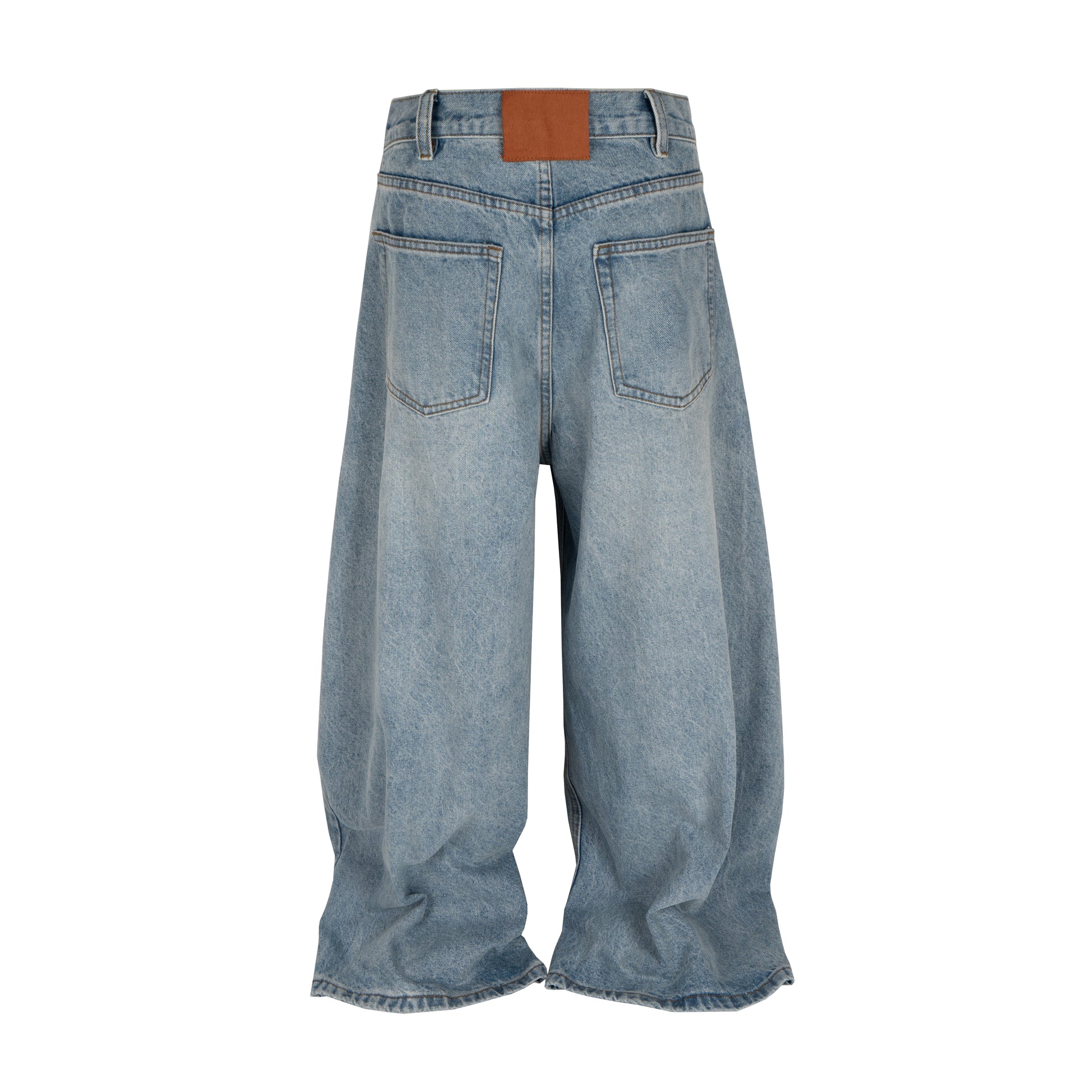 Stacked Washed Blue | Wide Jeans - Santo 