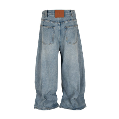 Stacked Washed Blue | Wide Jeans - Santo 