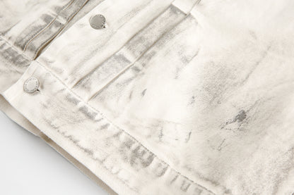 Distressed Washed Graphic | Street Jacket - Santo 