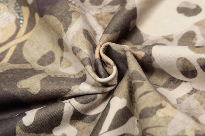 Streetwear Style | Skull Print Fur Jacket - Santo 