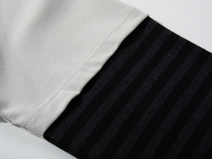 Gothic Knight Print | Layered Long Sleeve T-Shirt - Santo 