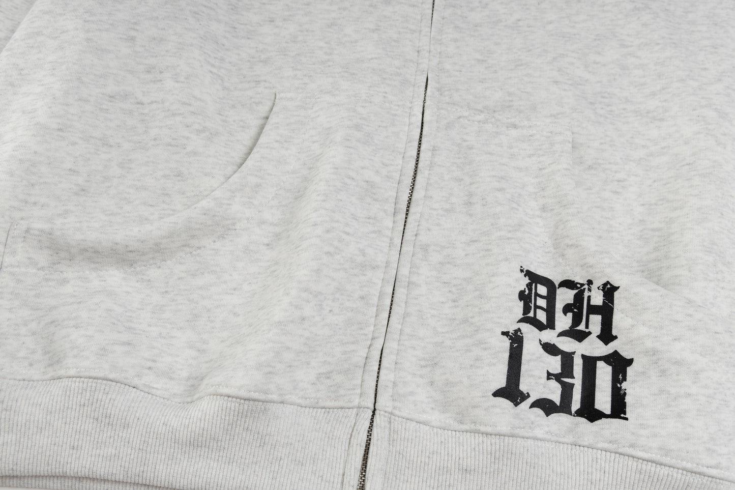 Gothic Cross Print | Zip Up Hoodie - Santo 