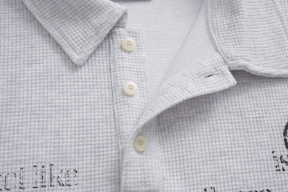 Vintage Striped Layered | Polo Sweatshirt - Santo 