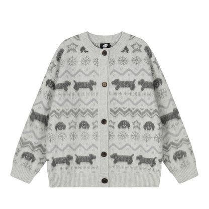 Puppy Fair | Button-Up Cardigan Sweater - Santo 