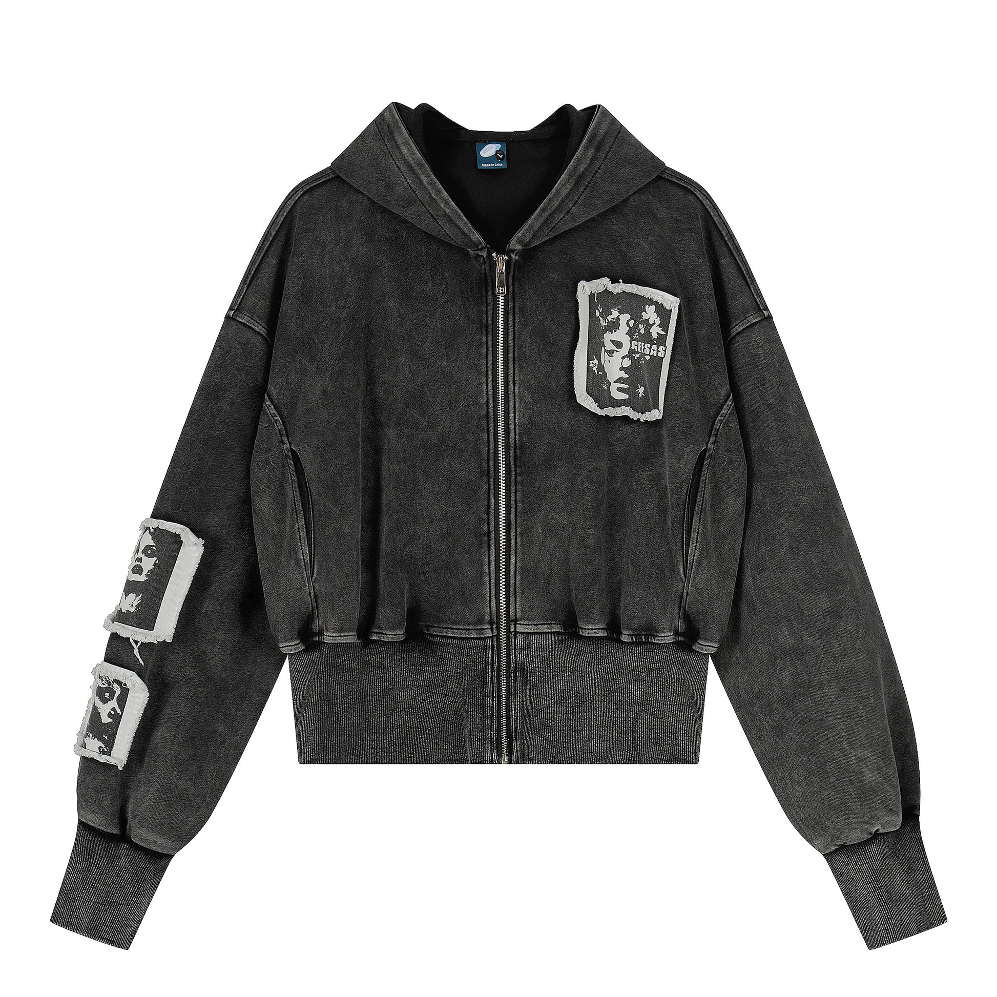 TIE SHADE | Ombre Button Shirt with Clip-on Tie - Santo 