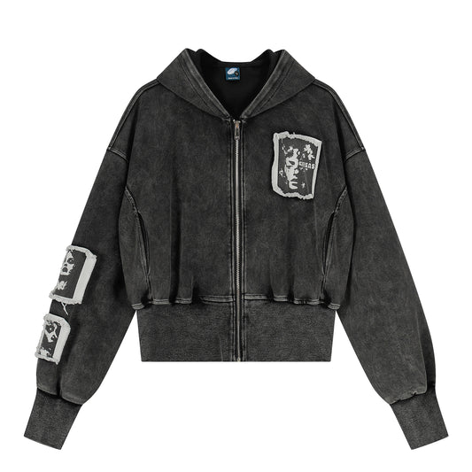 TIE SHADE | Ombre Button Shirt with Clip-on Tie - Santo 