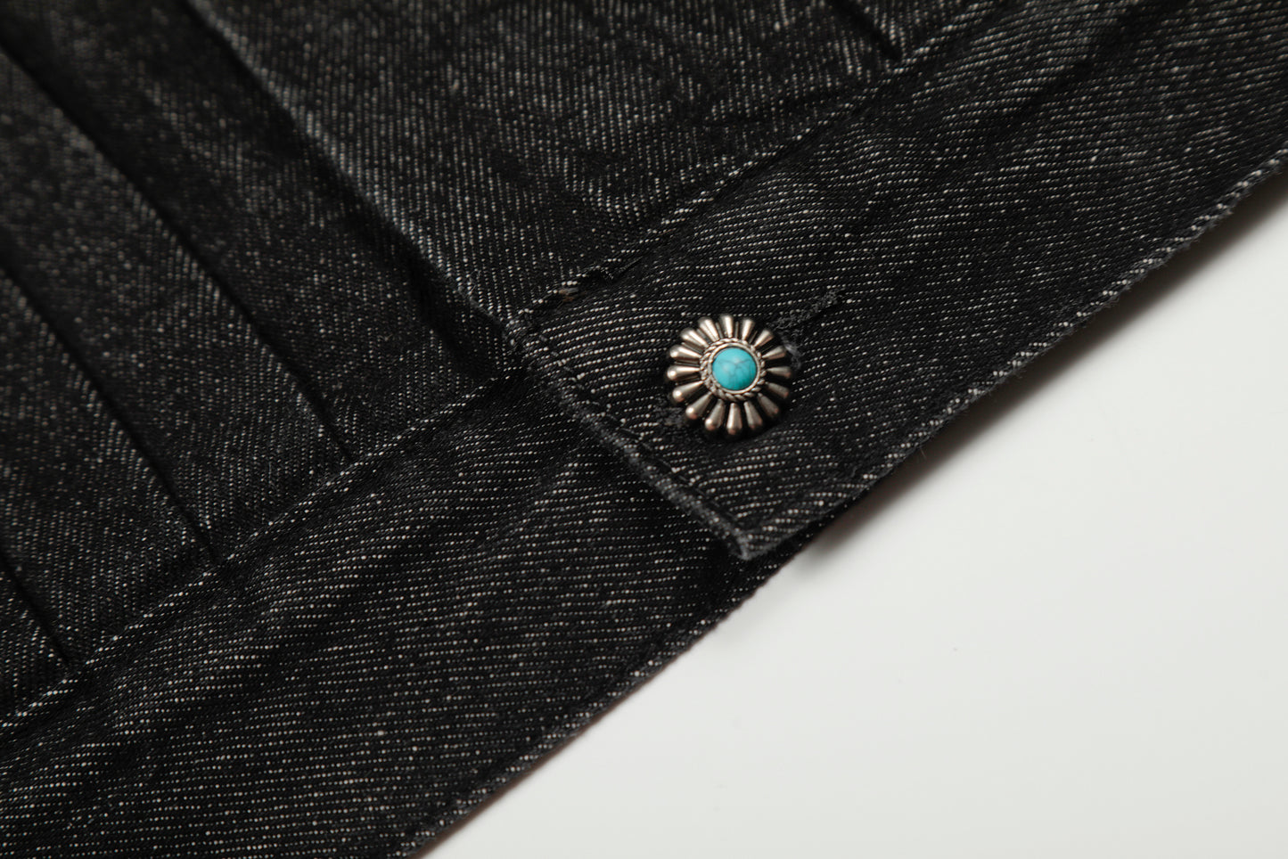 Fortune Grip | Buckled Washed Denim Jacket - Santo 