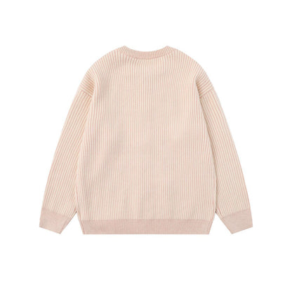 Dog Scarf Knit | Fluffy Pup Sweater with 3D Stripe Detail - Santo 