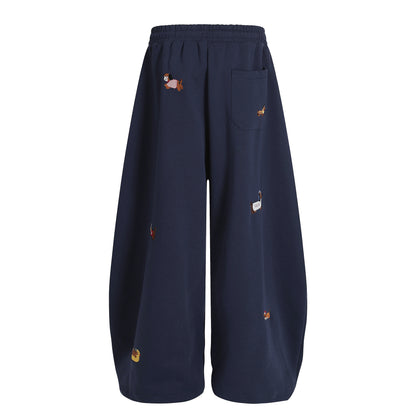 Embroidery | Dog Baggy Barrel Sweatpants