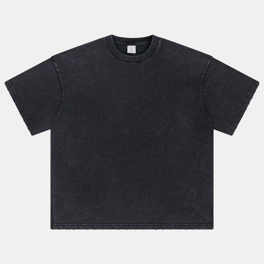 Washed Edge Distressed | Basic T-Shirt