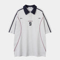 NO.9 | Sporty Polo Soccer Jersey - Santo 