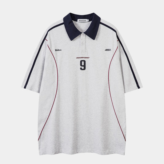 NO.9 | Sporty Polo Soccer Jersey - Santo 