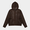 Crochet Mesh | Knit Zip Up Hoodie