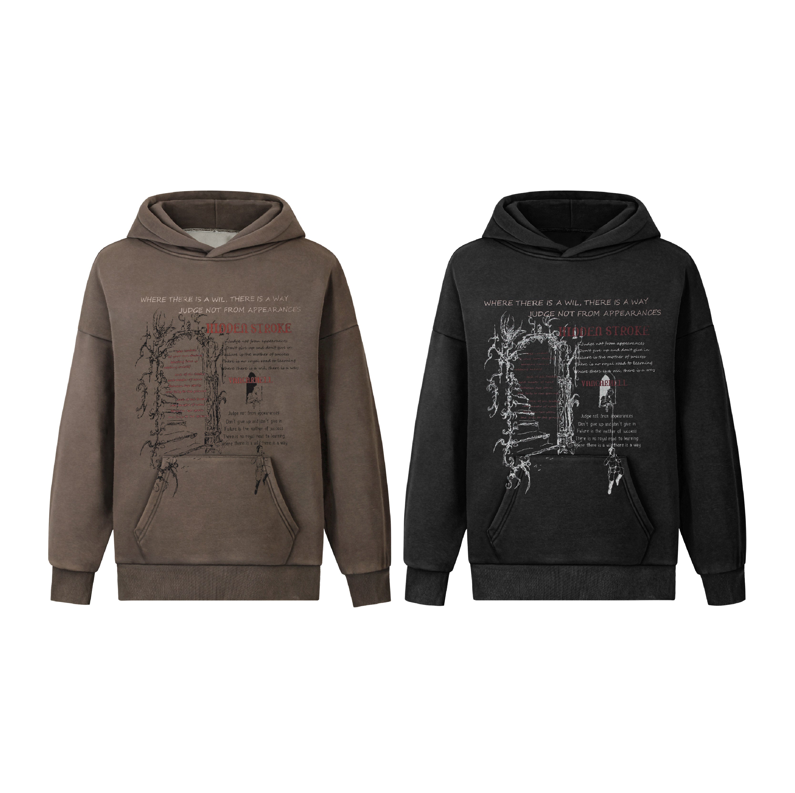 Hidden Stroke | Artistic Graphic Hoodie