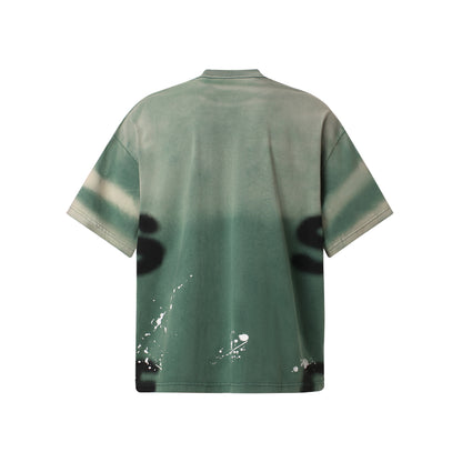 Spray Graphic Print | Oversized T-Shirt - Santo 