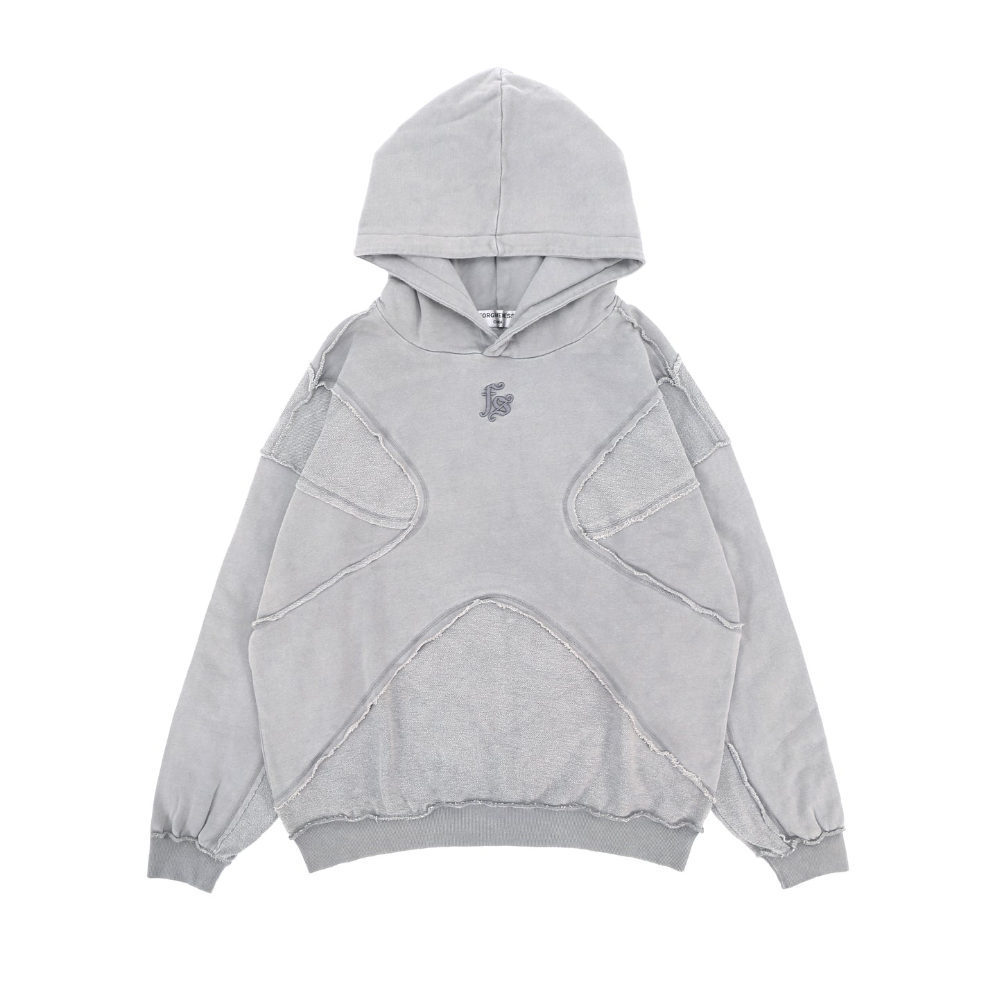 Washed Hoodie | Panelled Streetwear Pullover - Santo 