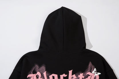 Gothic Butterfly Print | Oversized Hoodie - Santo 
