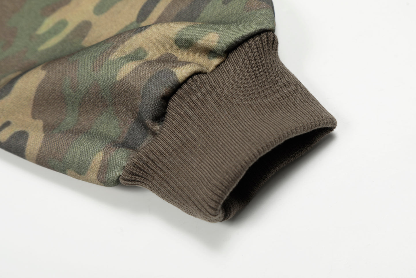 Camo Varsity Patch | Zip Up Hoodie - Santo 