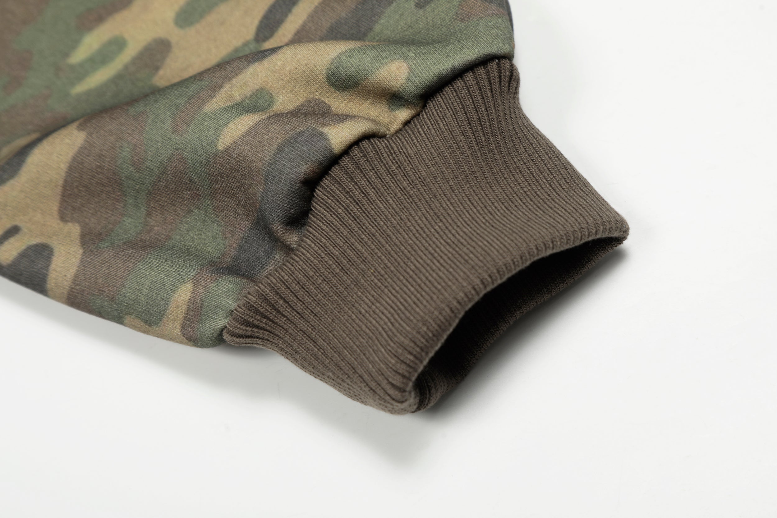 Camo Varsity Patch | Zip Up Hoodie