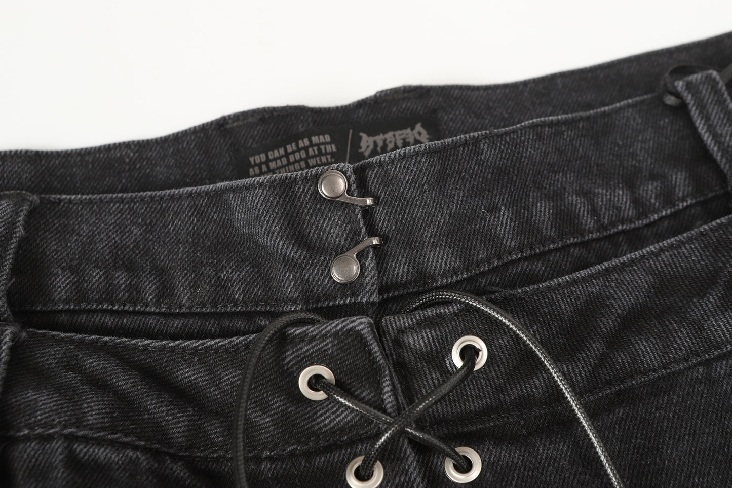 Lace-Up Destroyed | Stacked Jeans - Santo 