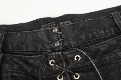 Lace-Up Destroyed | Stacked Jeans - Santo 