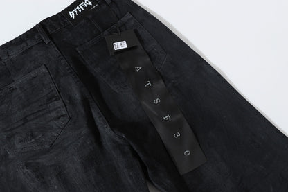 Washed Black Flare | Stacked Jeans - Santo 