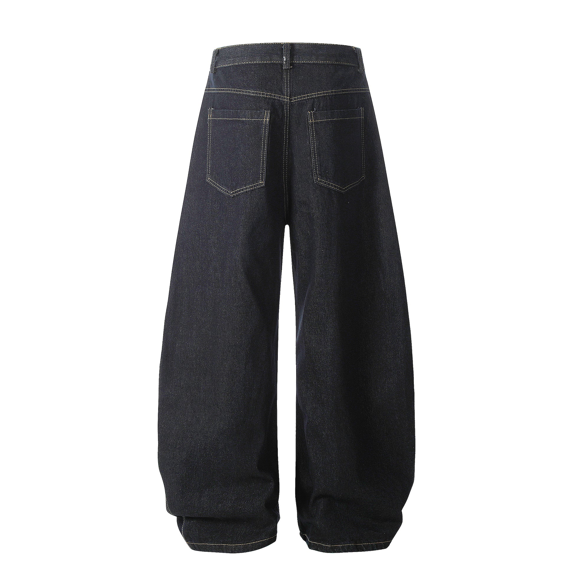 Gingham Tie Barrel | Baggy Jeans - Santo 
