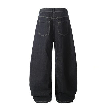 Gingham Tie Barrel | Baggy Jeans - Santo 