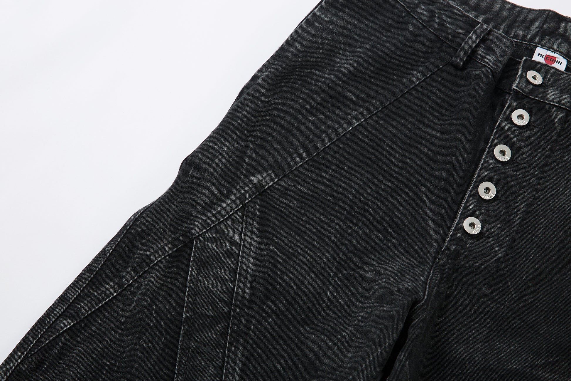 Crinkle Washed Structure | Baggy Jeans - Santo 