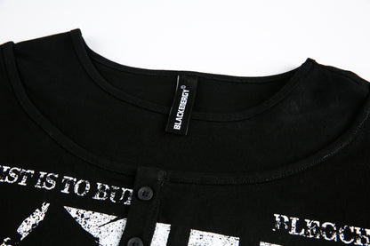 Punk Flag Art | Button Sweatshirt - Santo 